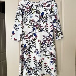 Banana Republic Multicolor Floral Long Sleeve Dress